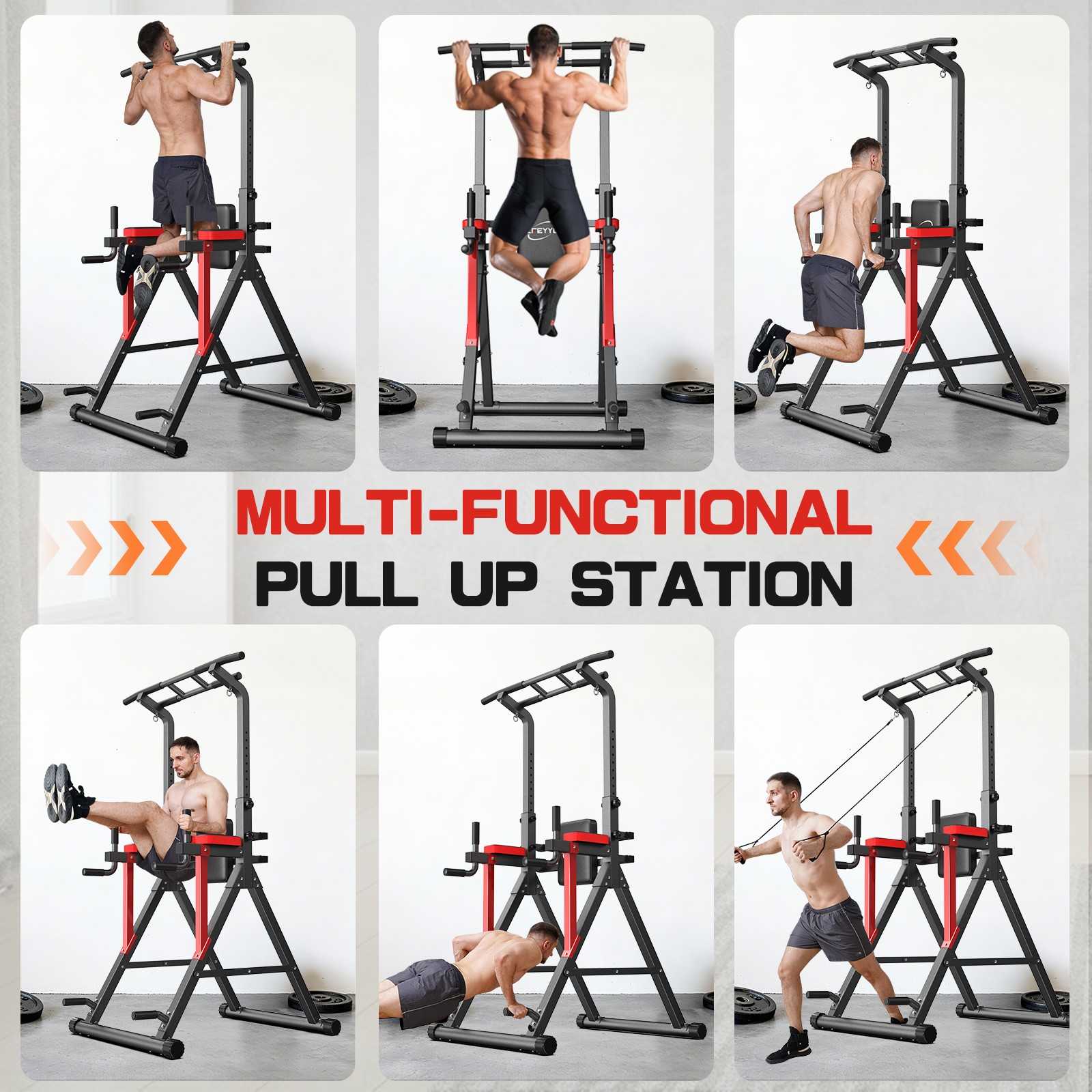Power Tower Pull up Bar for Home Gym Multi-Function Pull up Bar Stand Dip Bar