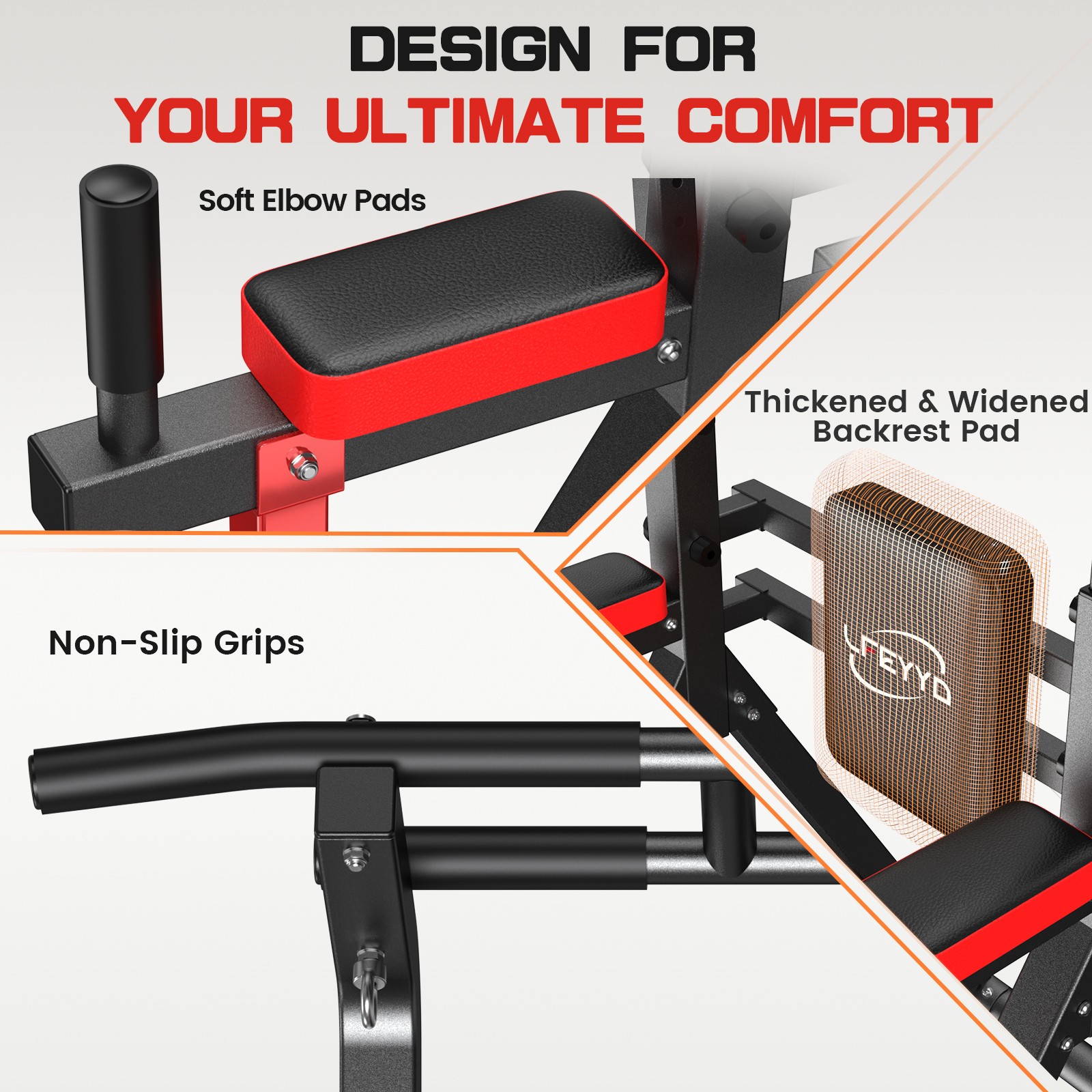 Power Tower Pull up Bar for Home Gym Multi-Function Pull up Bar Stand Dip Bar