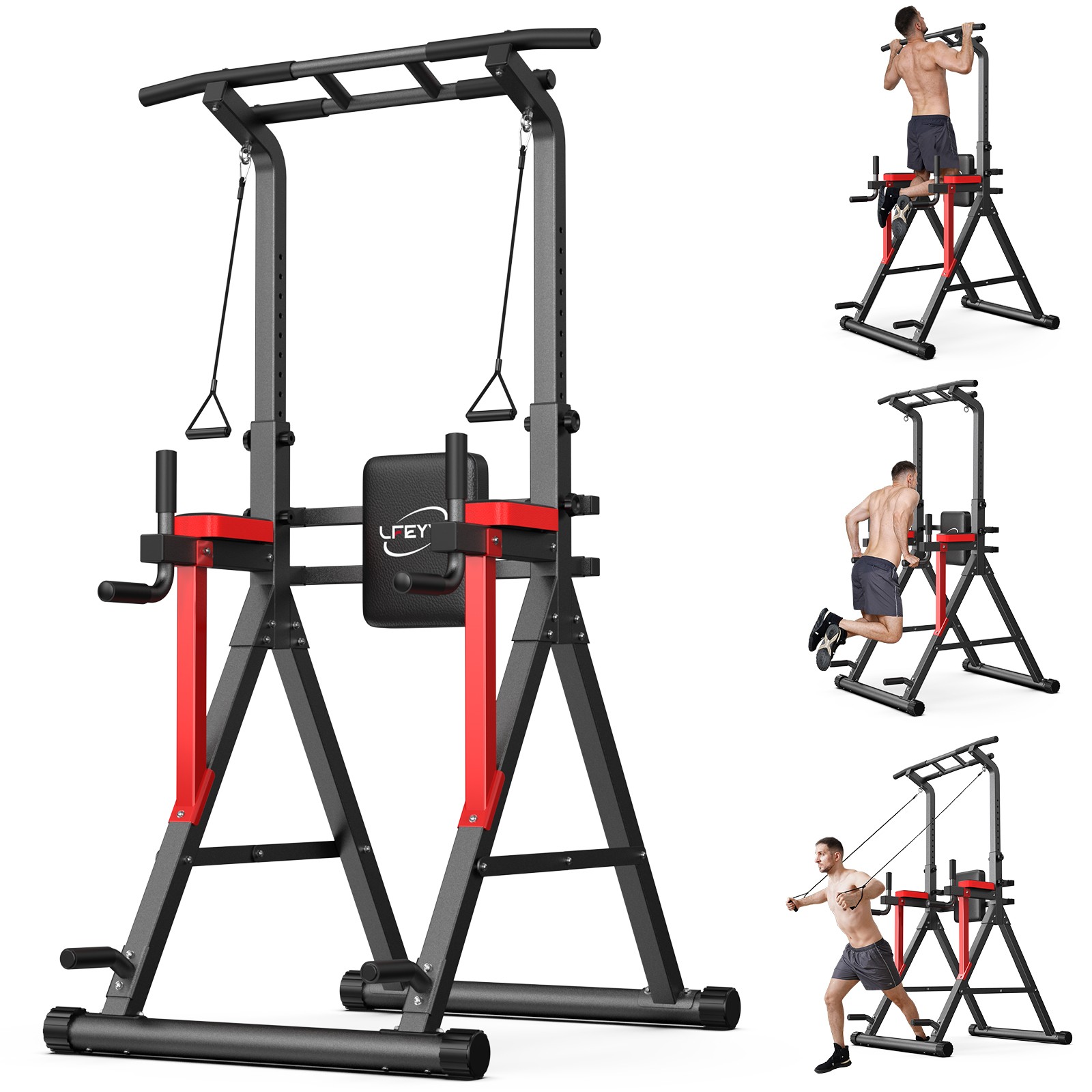 Power Tower Pull up Bar for Home Gym Multi-Function Pull up Bar Stand Dip Bar
